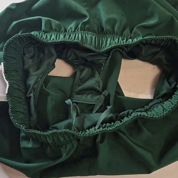 Nike Tempo Dri-Fit Lined Mid Rise Running Shorts, Green/White, Size Small - Picture 7 of 10